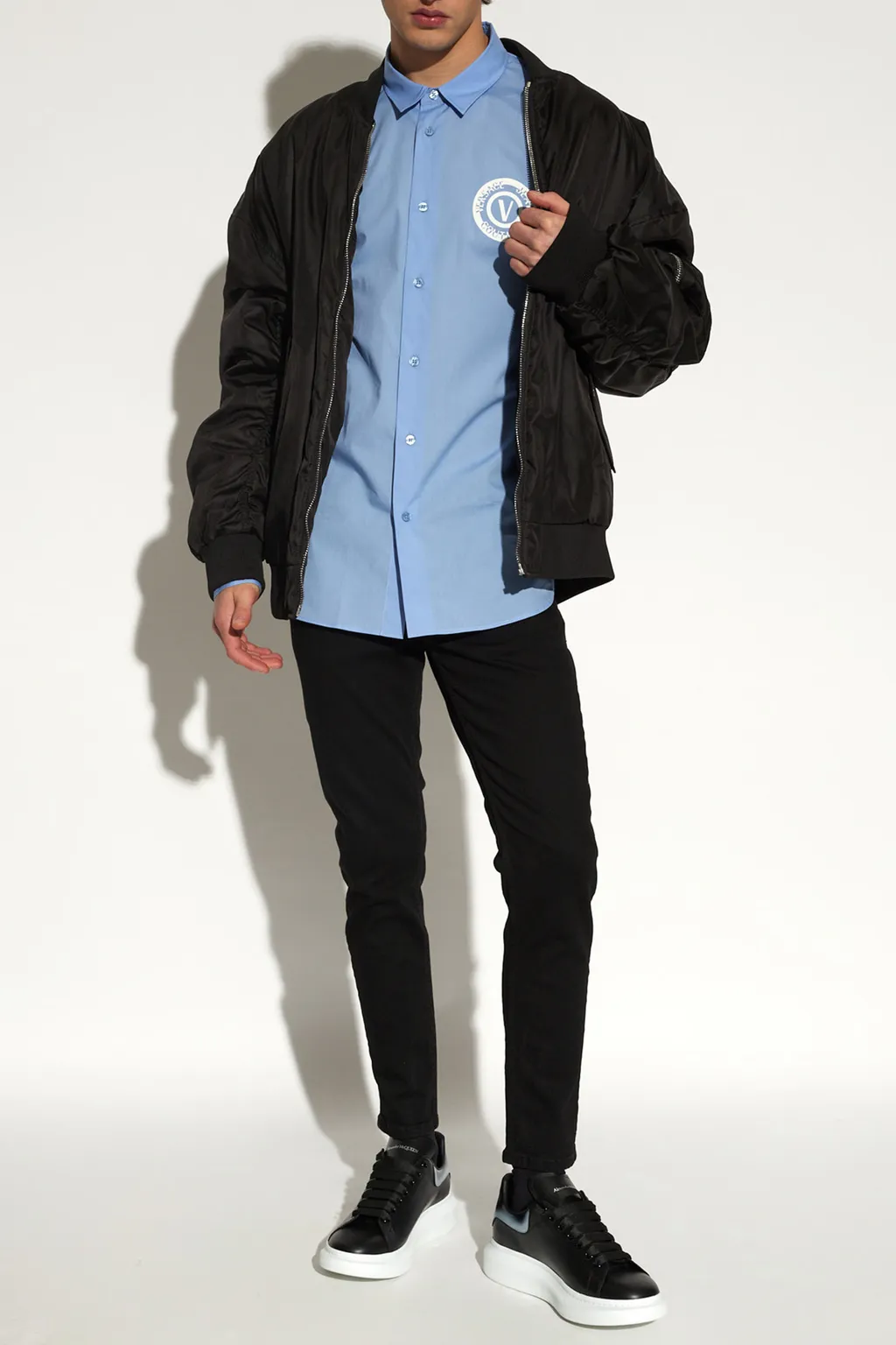 Logo Print Long-Sleeved Shirt