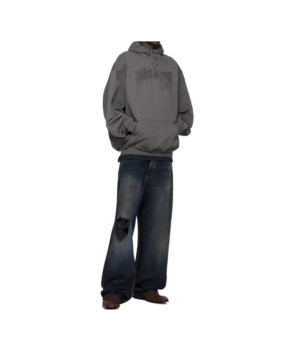 Graphic-Print Long-Sleeve Hoodie