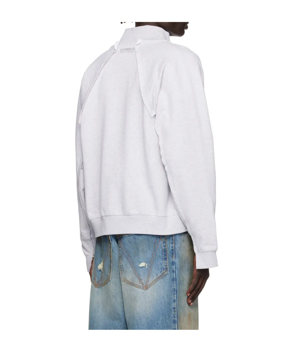 Zip-Up Patch Sweatshirt Amsterdam