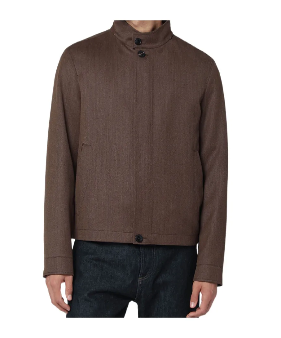 Long-Sleeved Straight-Hem Jacket