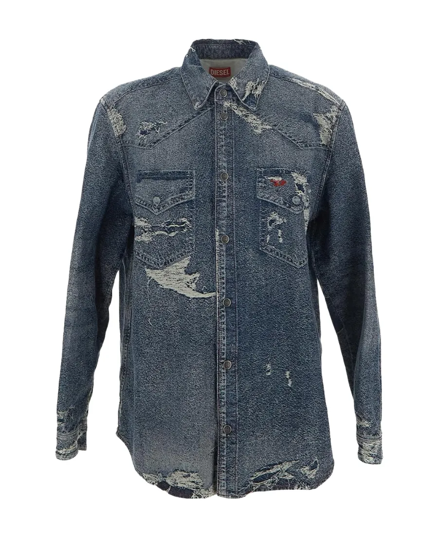 Distressed Denim Shirt
