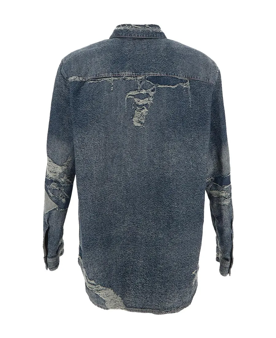 Distressed Denim Shirt