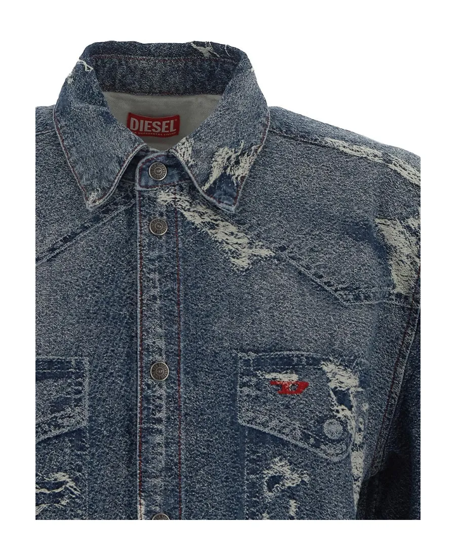 Distressed Denim Shirt
