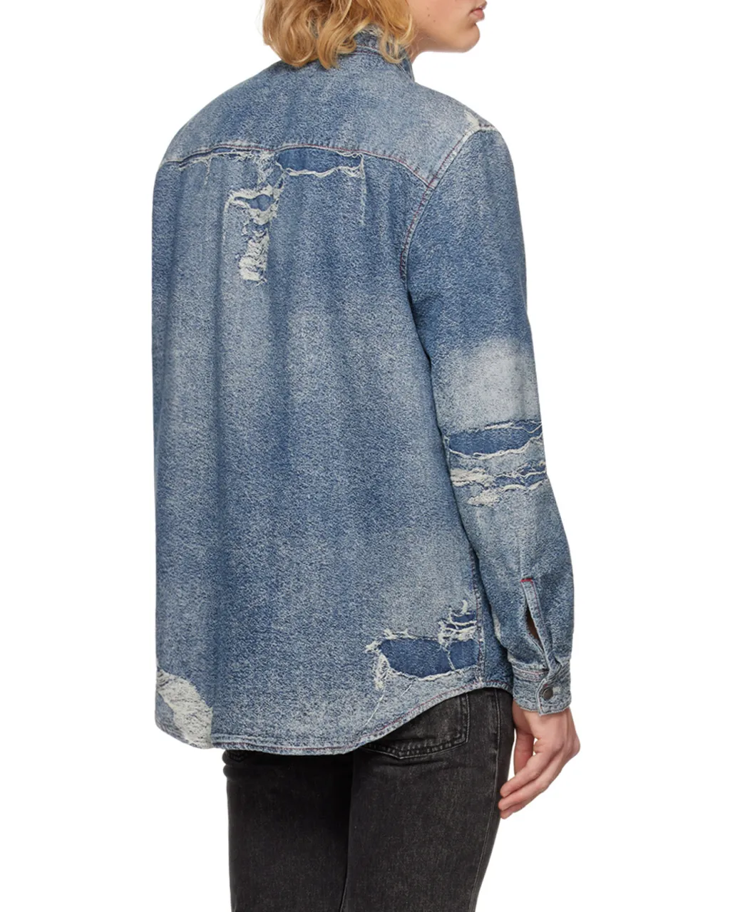 Distressed Denim Shirt