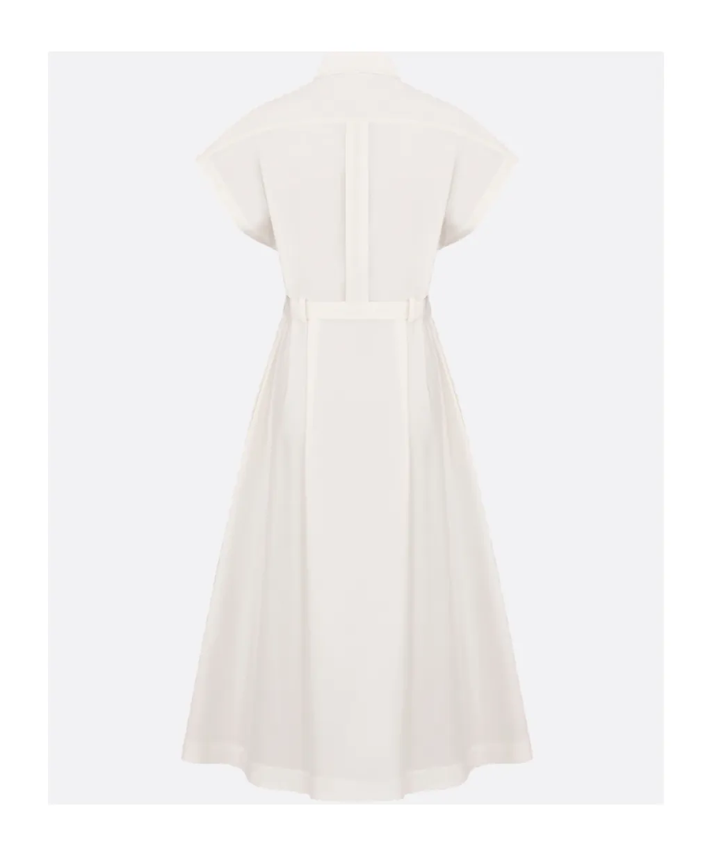 Mid-Length Belted Shirtdress