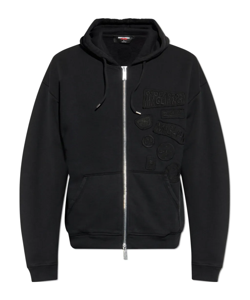 Zip-Up Drawstring Hoodie