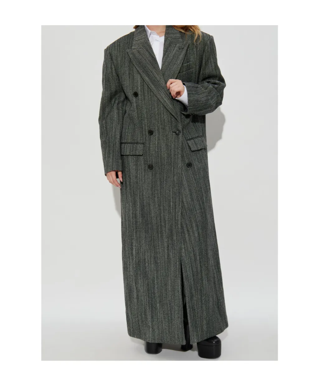 Double-Breasted Long Coat