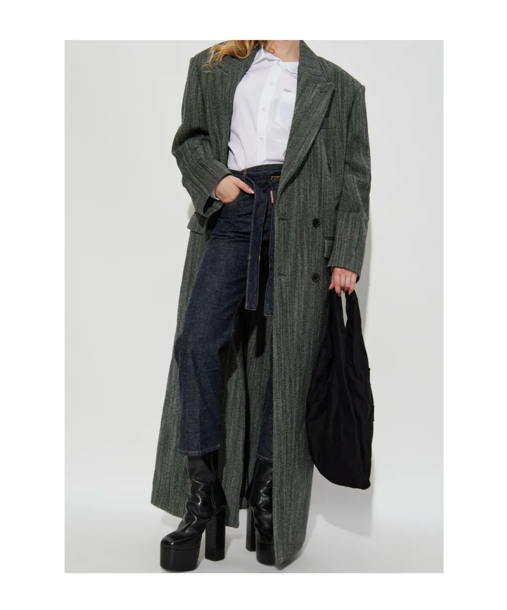 Double-Breasted Long Coat