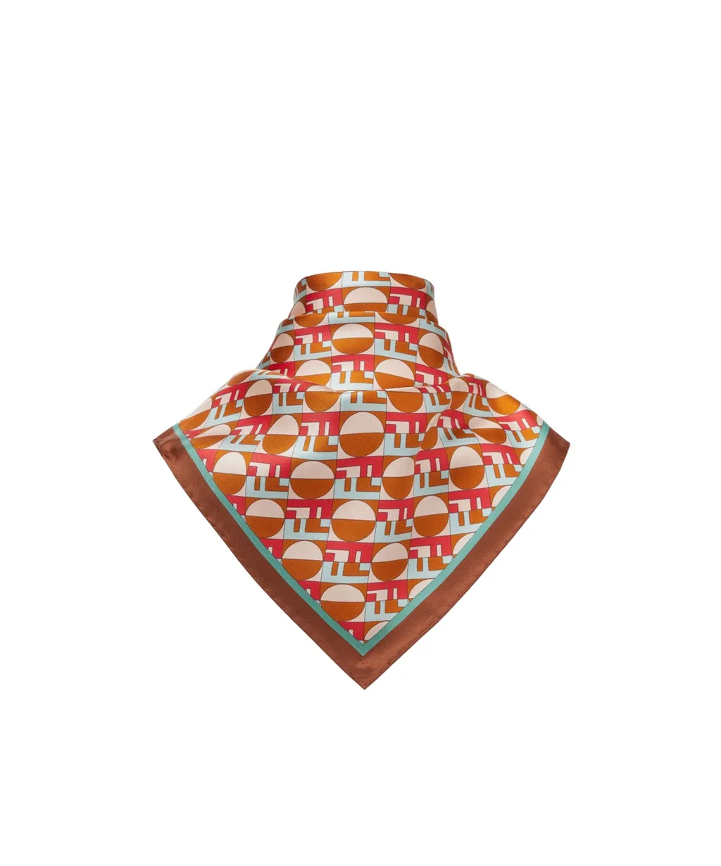 Logo Printed Finished Edge Scarf