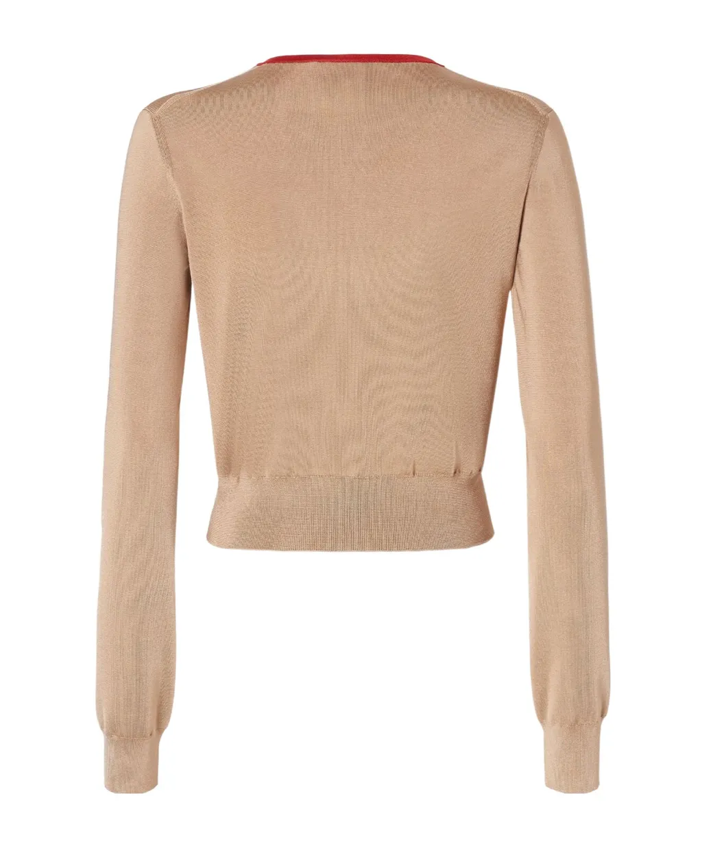 Viscose Cardigan With Corals