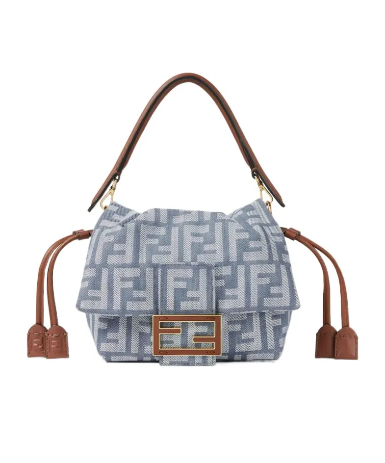 Mamma Baguette Ff Jacquard Small Shoulder Bag