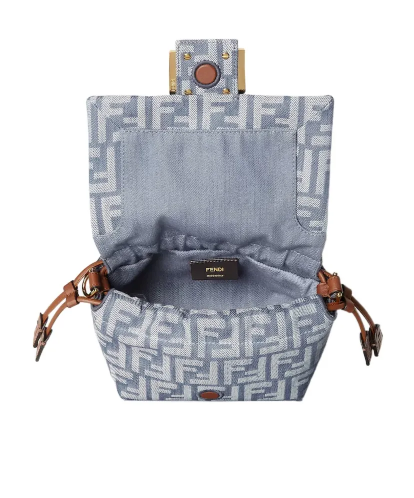 Mamma Baguette Ff Jacquard Small Shoulder Bag