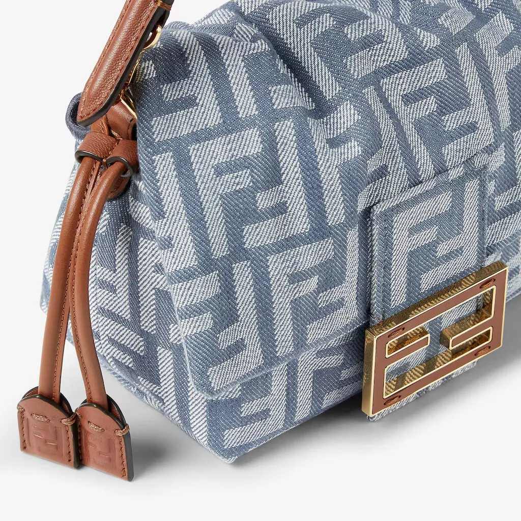 Mamma Baguette Ff Jacquard Small Shoulder Bag