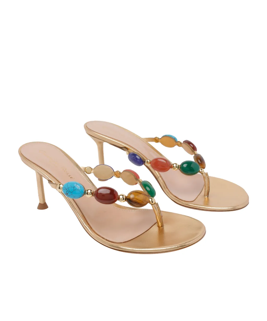 Shanti Thong 70Mm Leather Sandals