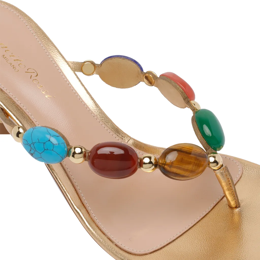 Shanti Thong 70Mm Leather Sandals