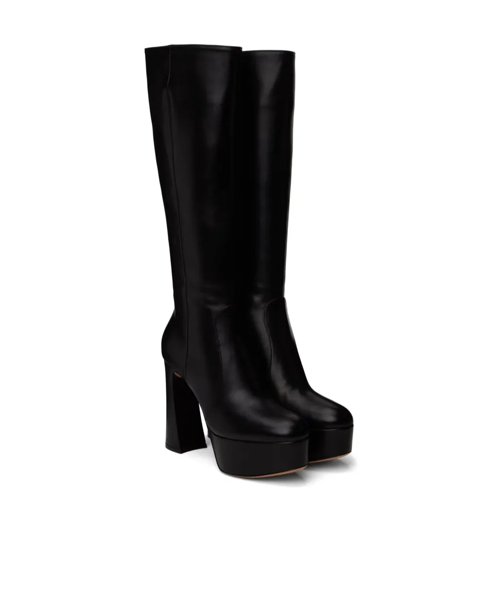 Thick And High-Heeled Boots With Thick Soles