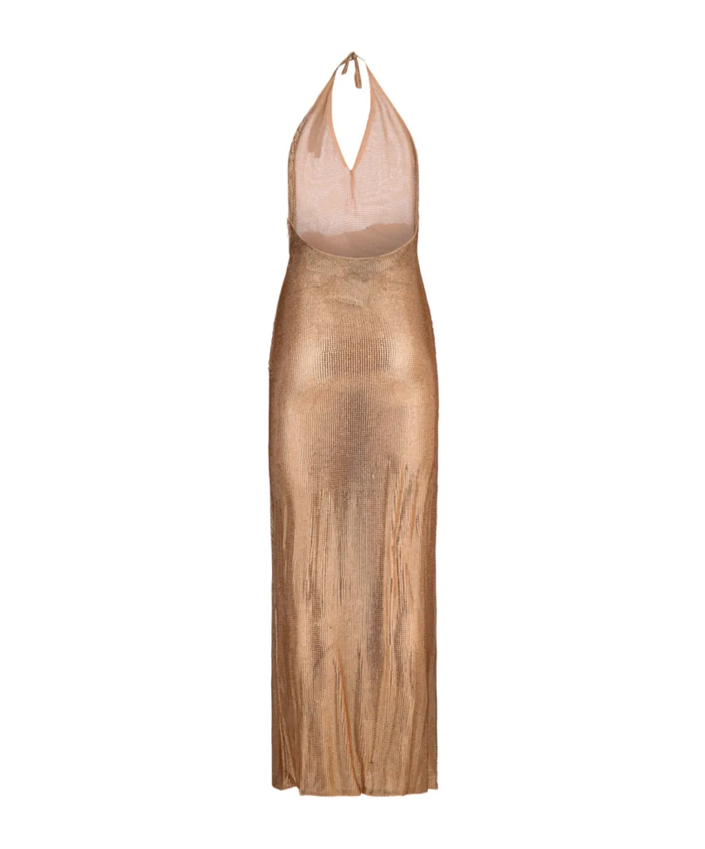 Halter Neck Backless Dress