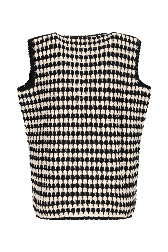 Crochet Open-Front Gilet