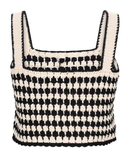 Crochet-Knit Top