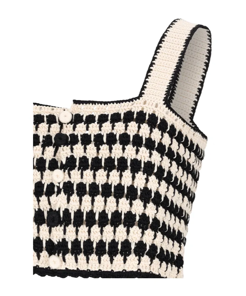 Crochet-Knit Top