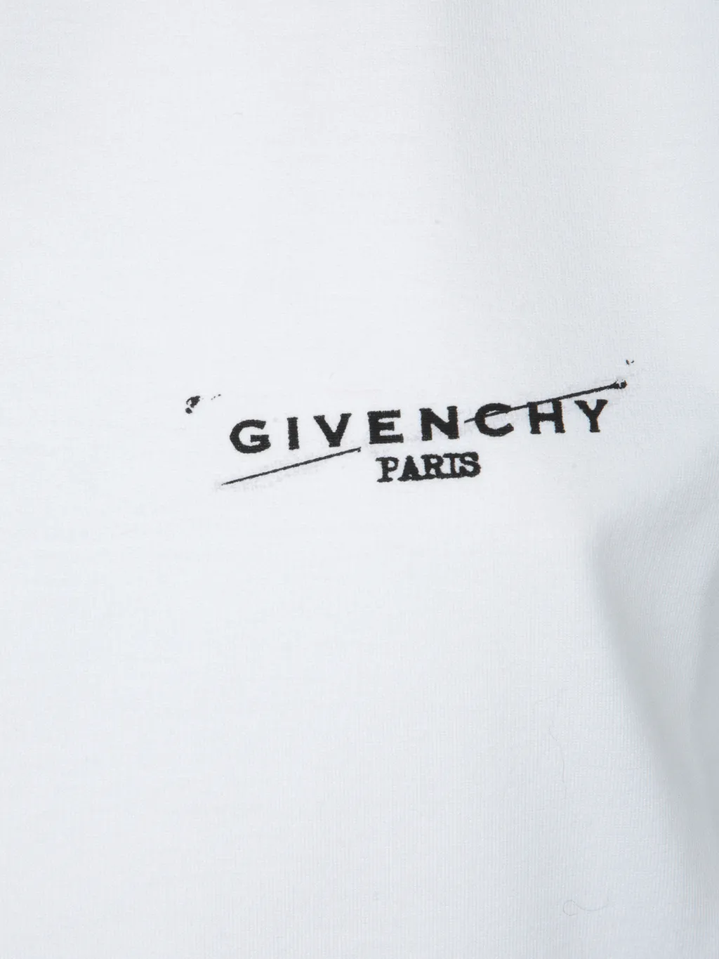 Paris Logo Embroidered Cropped T-Shirt