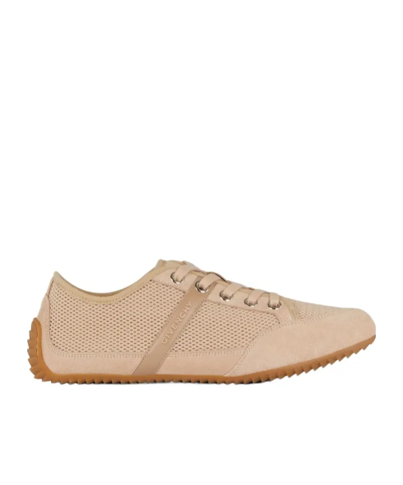 Slim Sneakers In Mesh And Suede