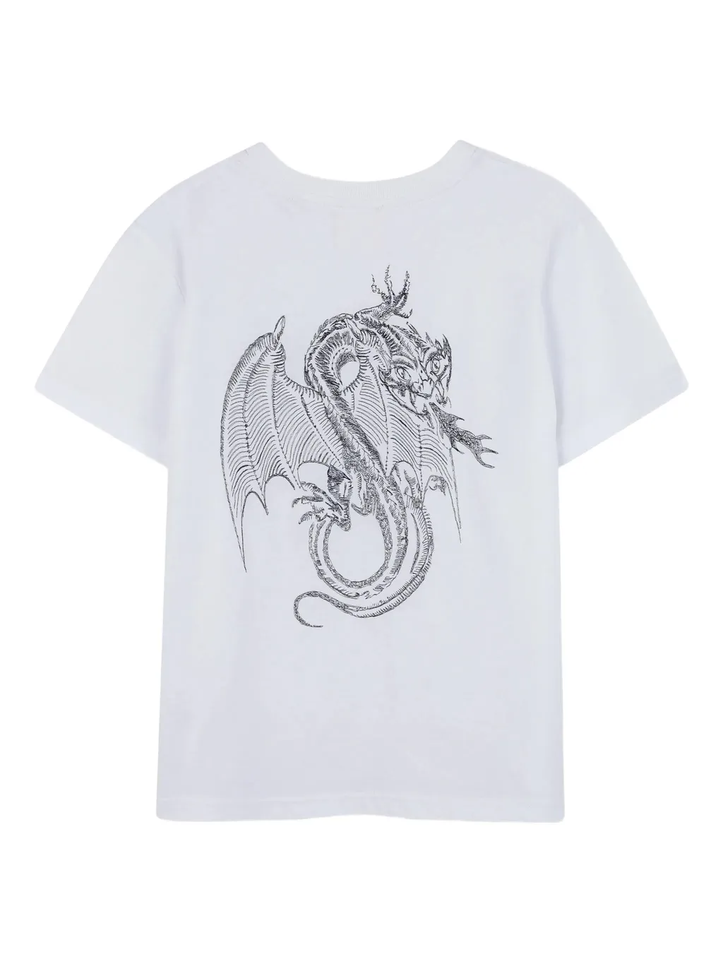 Dragon-Print Organic Cotton T-Shirt