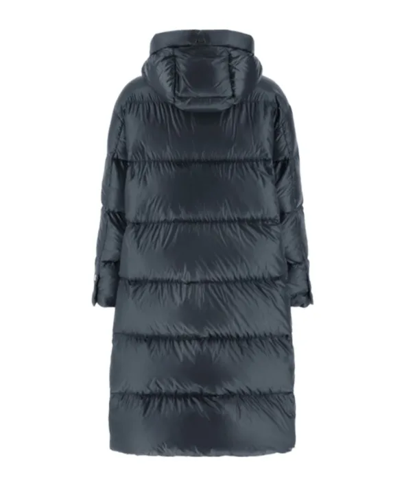 Padded Zip-Up Long Coat