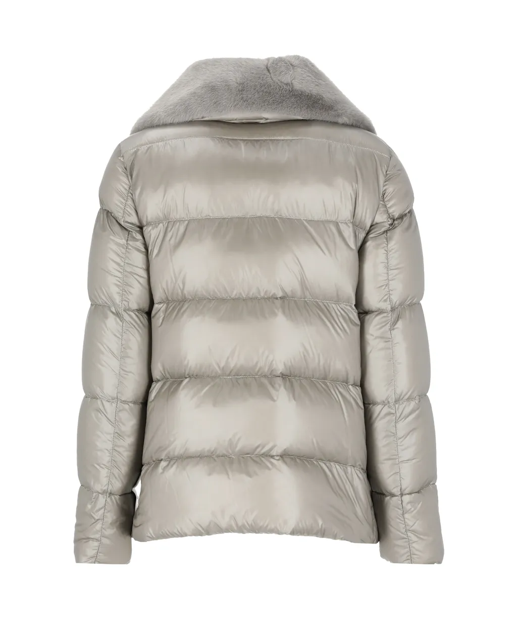 High-Neck Zipped Down Jacket