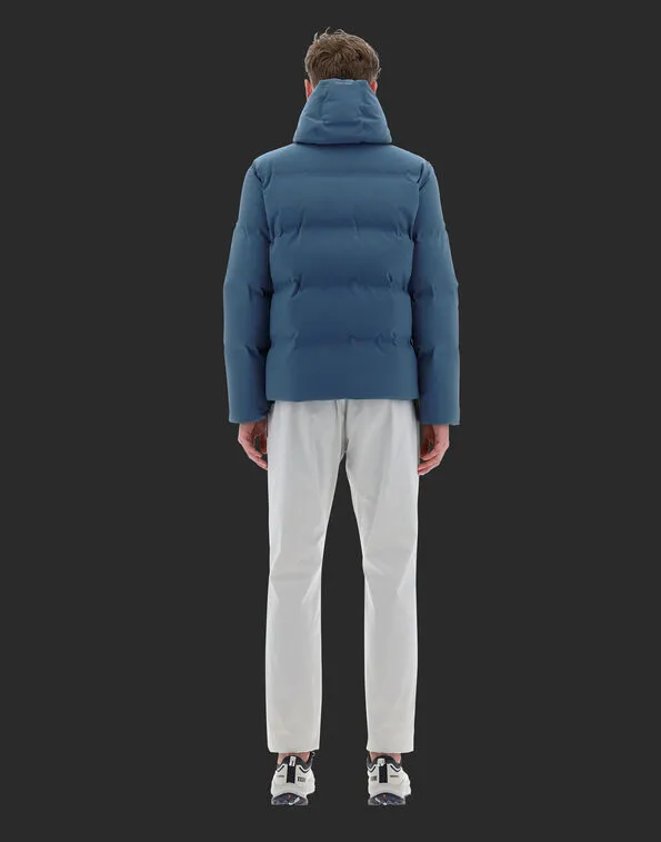 Zip-Up Hooded Down Jacket