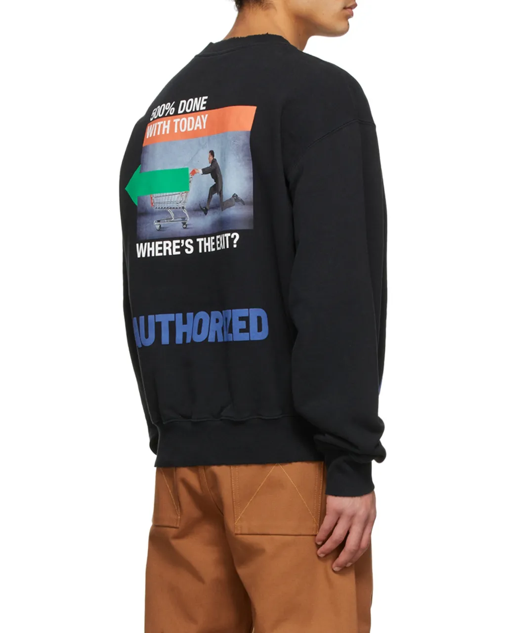Graphic Printed Crewneck Sweatshirt