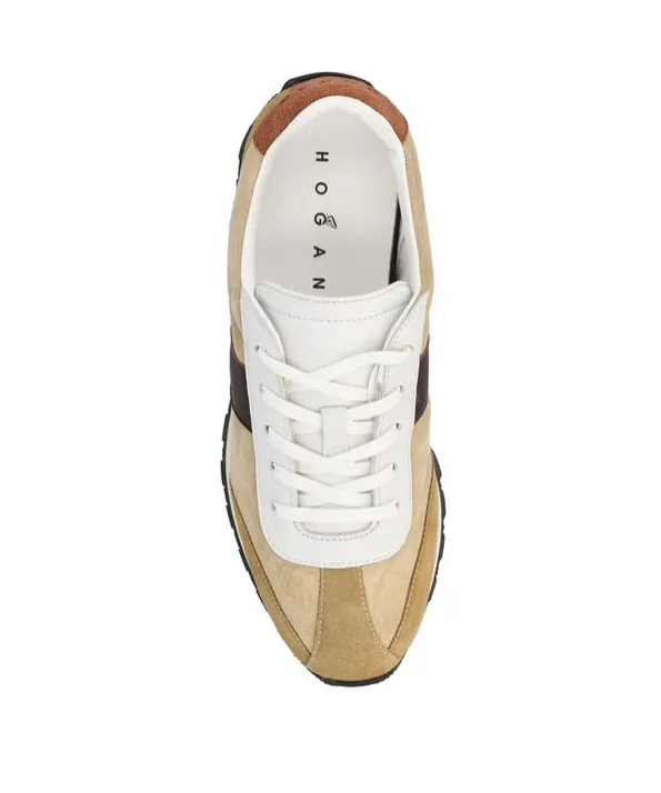 Round-Toe Lace-Up Sneakers