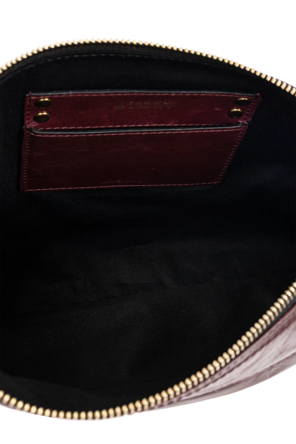 Nessah Logo Stamp Zipped Shoulder Bag