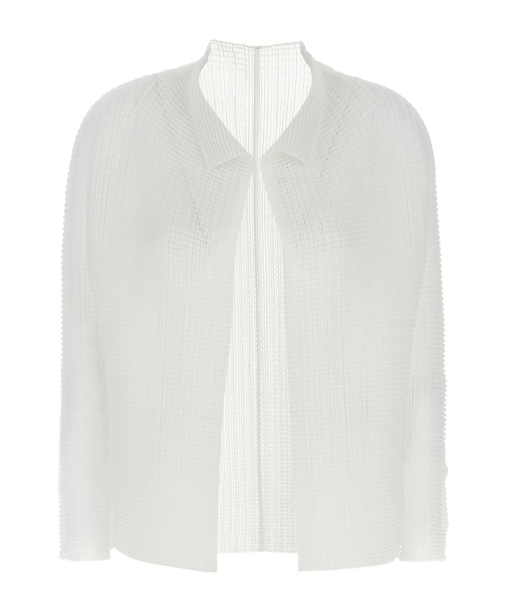 Wooly Pleated Cardigan