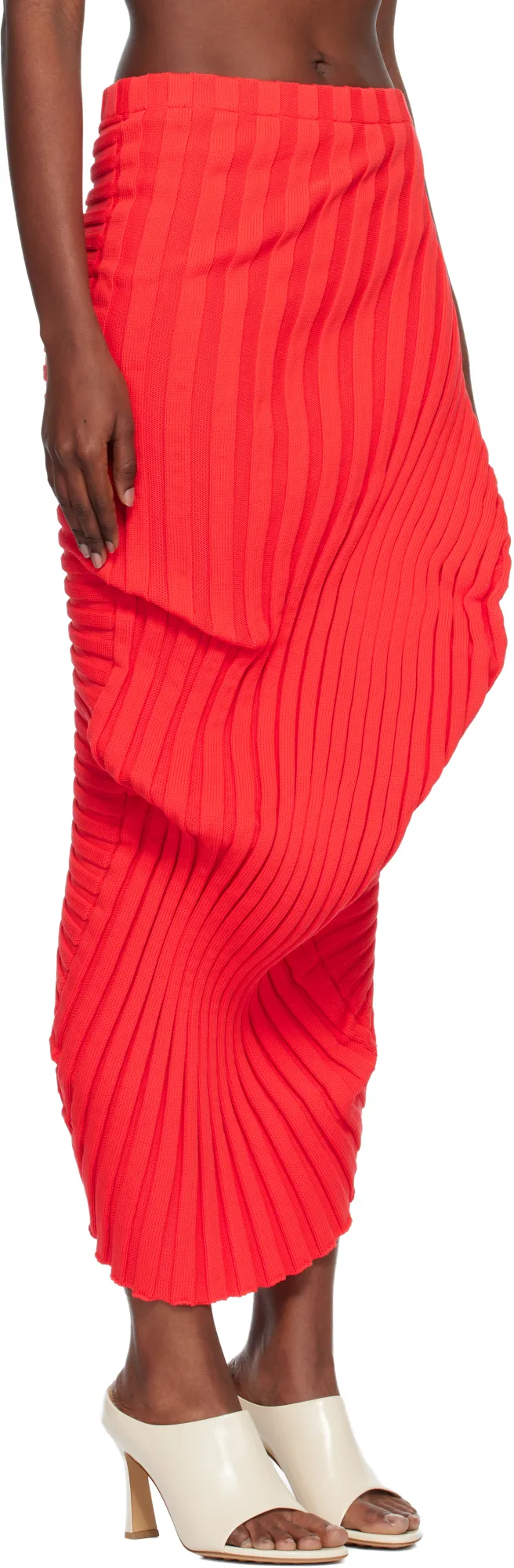 Pleated Maxi Skirt