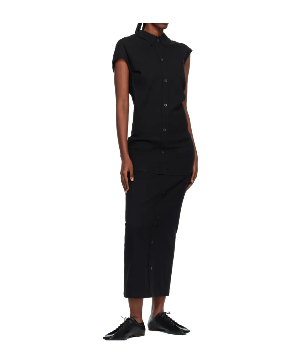 Short-Sleeve Top With Button Fastening