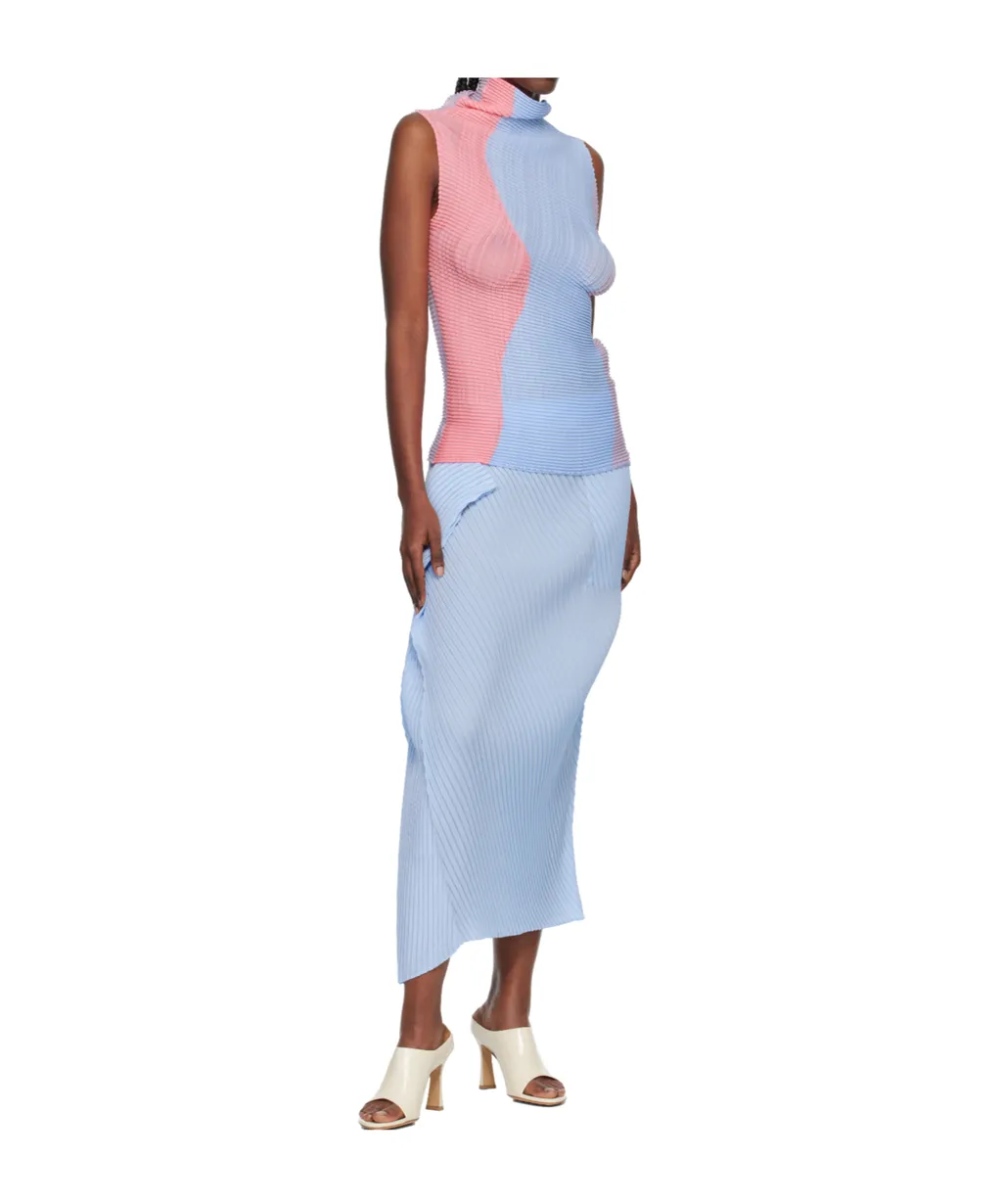 Soft Pleated Midi Skirt