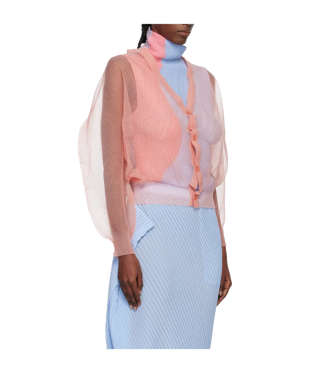 Lightweight Knitted Nylon Cardigan