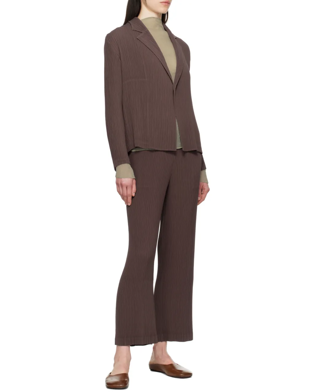 Pleated Blazer