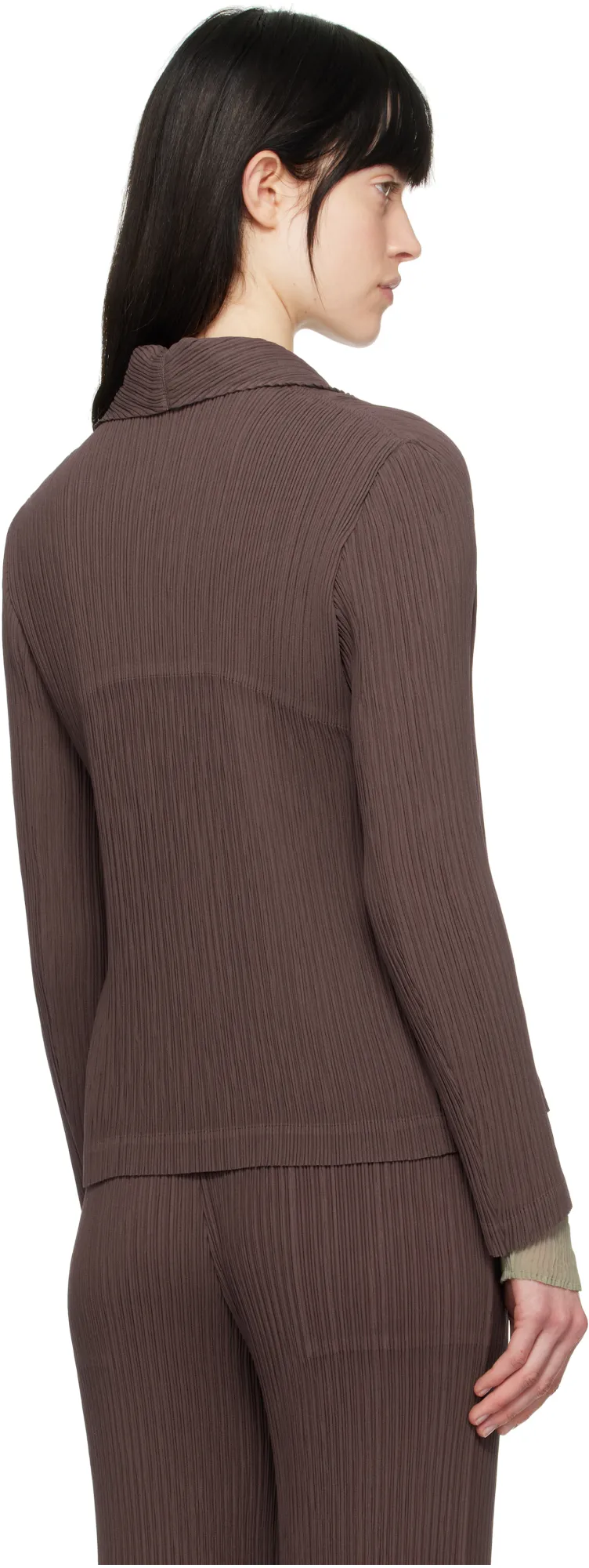 Pleated Blazer