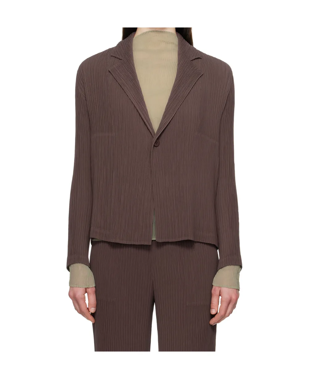Pleated Blazer