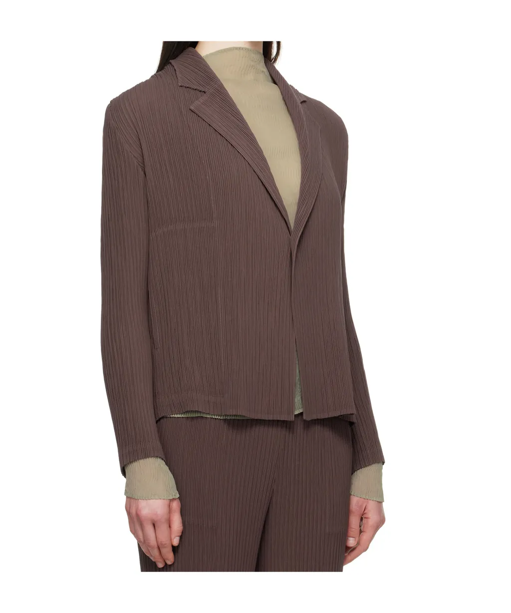 Pleated Blazer