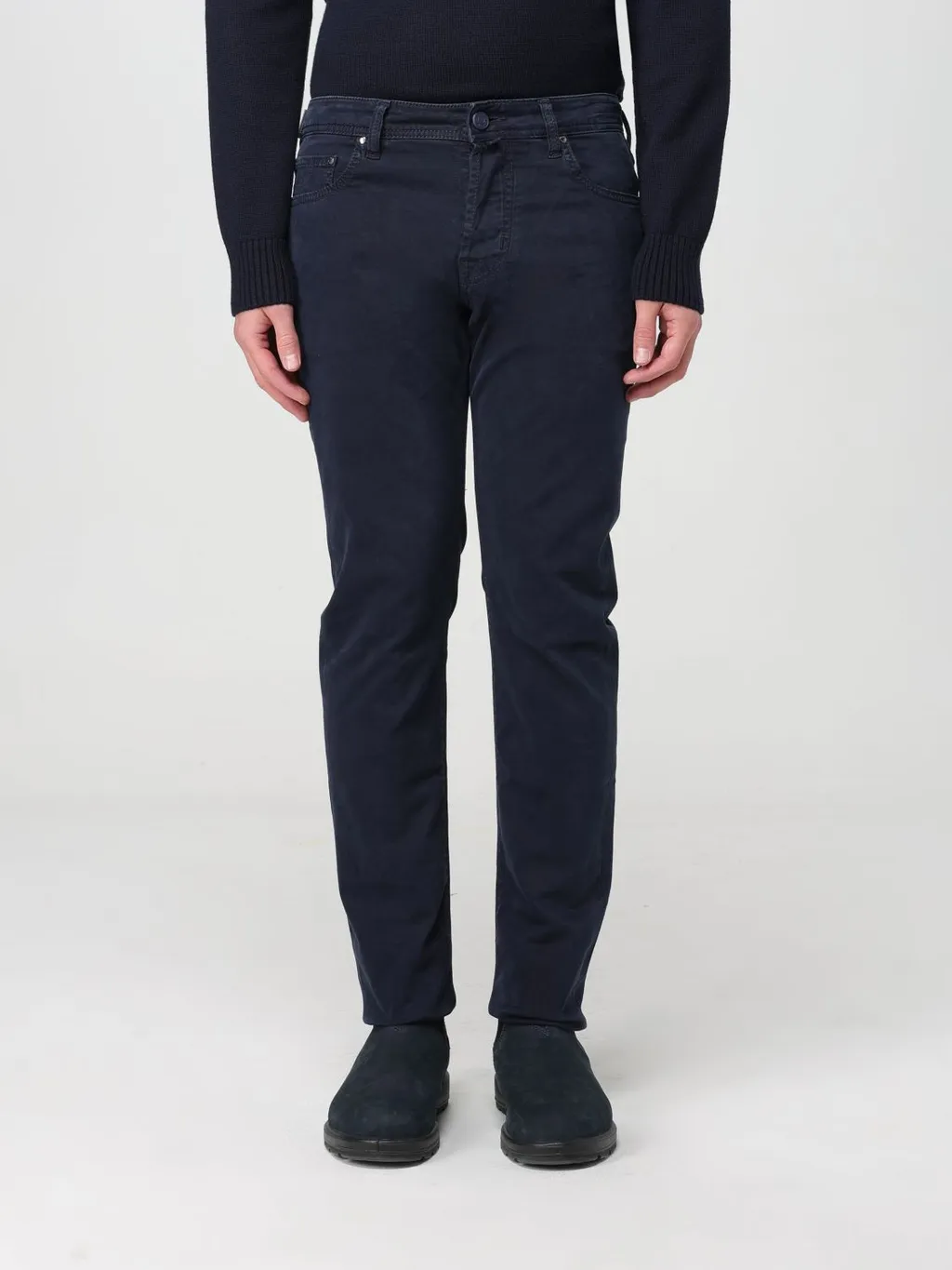 Logo-Patch Straight-Leg Jeans