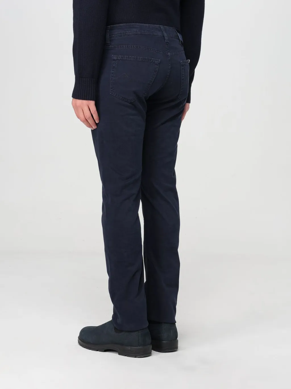 Logo-Patch Straight-Leg Jeans