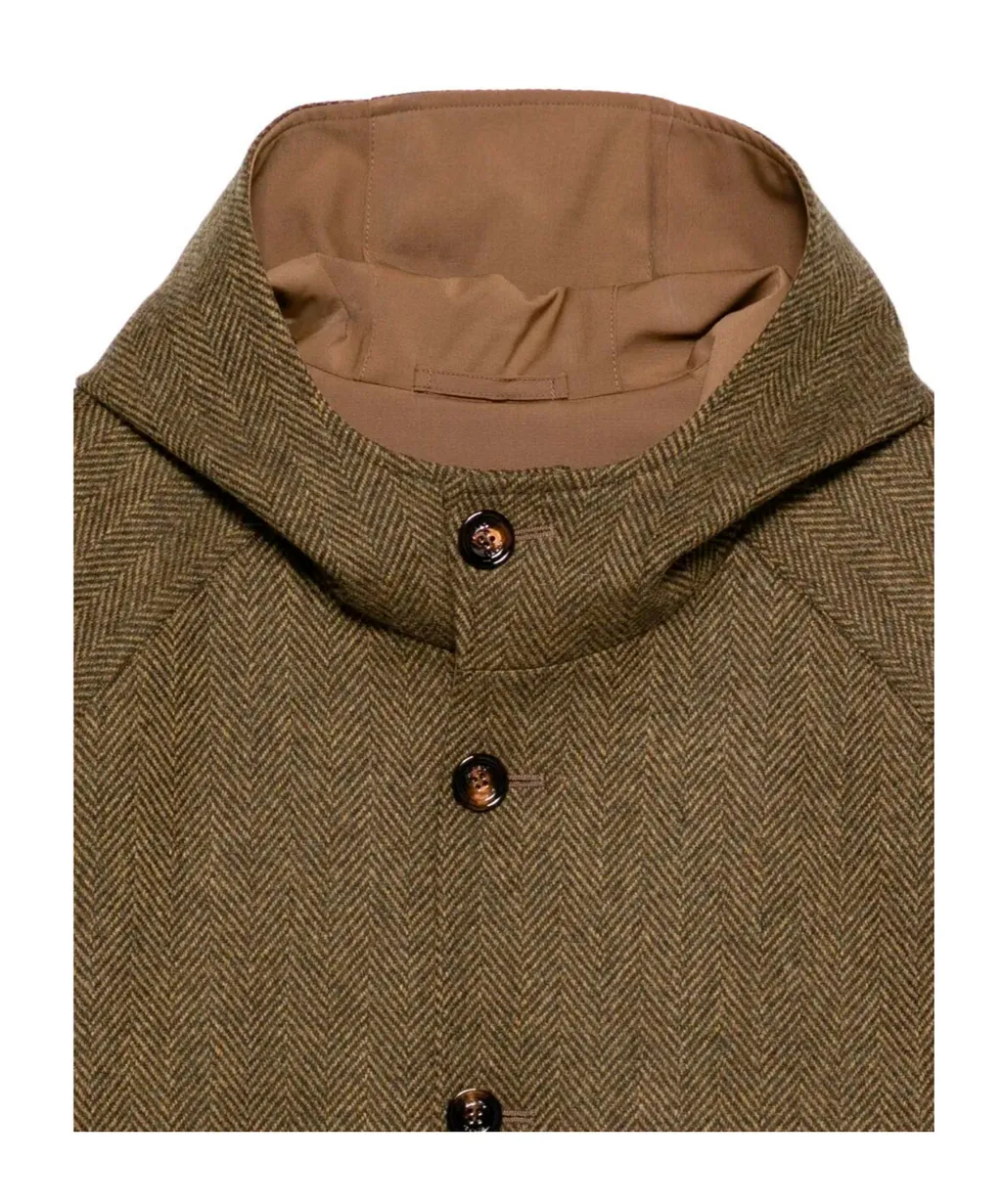 Single-Breasted Hooded Coat