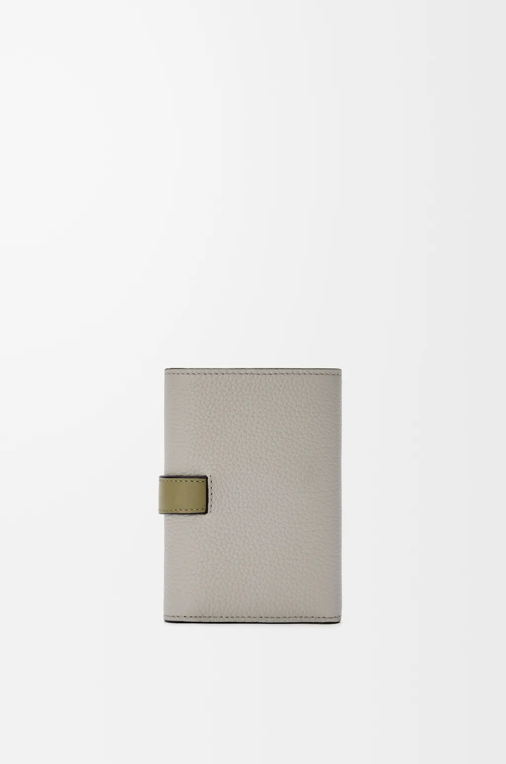 Small Vertical Wallet In Soft Grained Calfskin