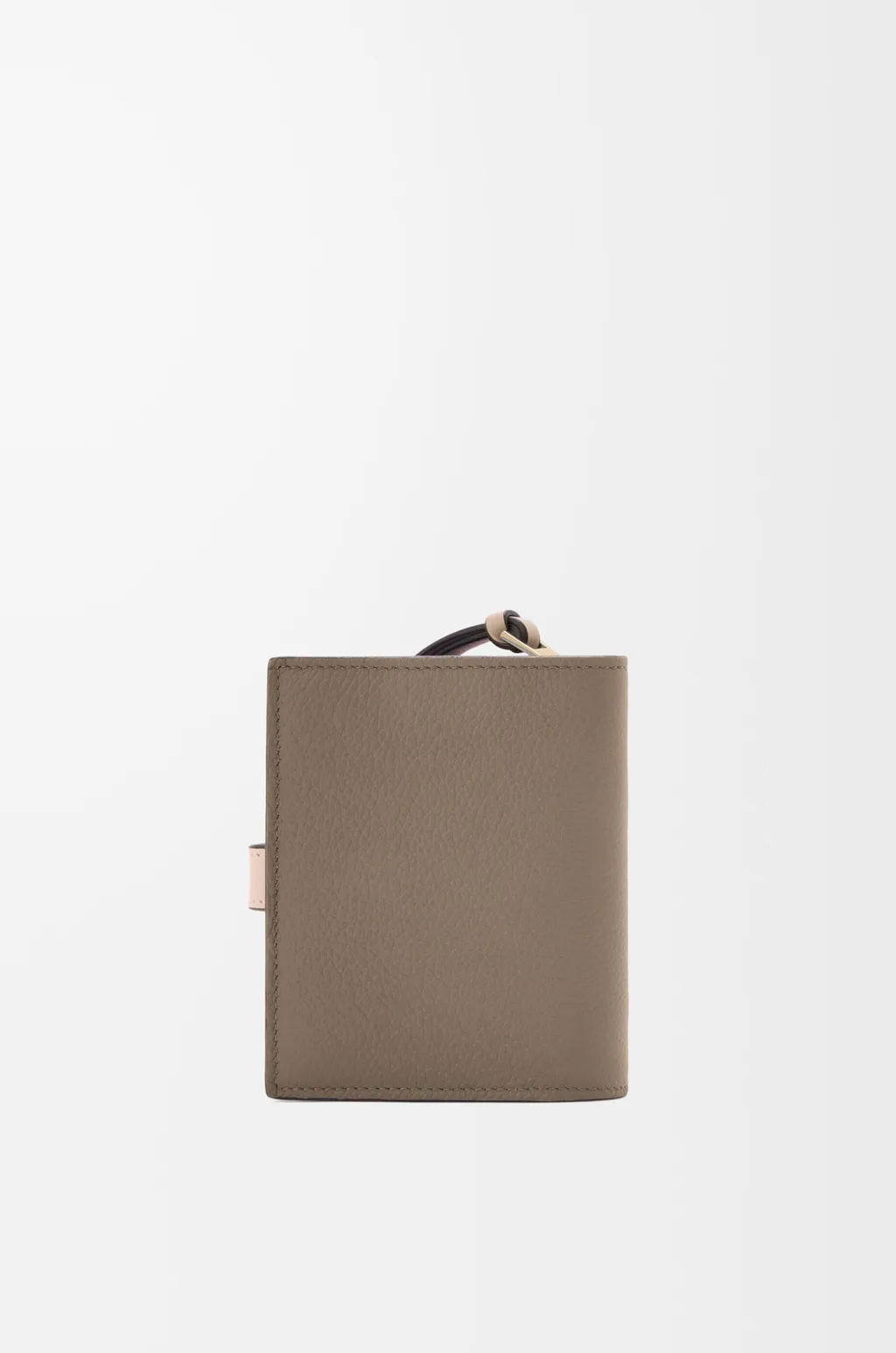 Compact Zip Wallet In Soft Grained Calfskin