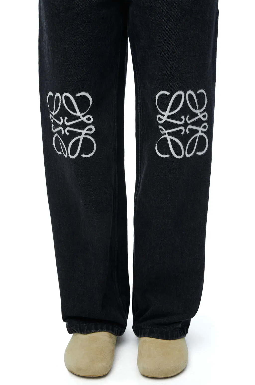 Logo Printed Straight-Leg Jeans