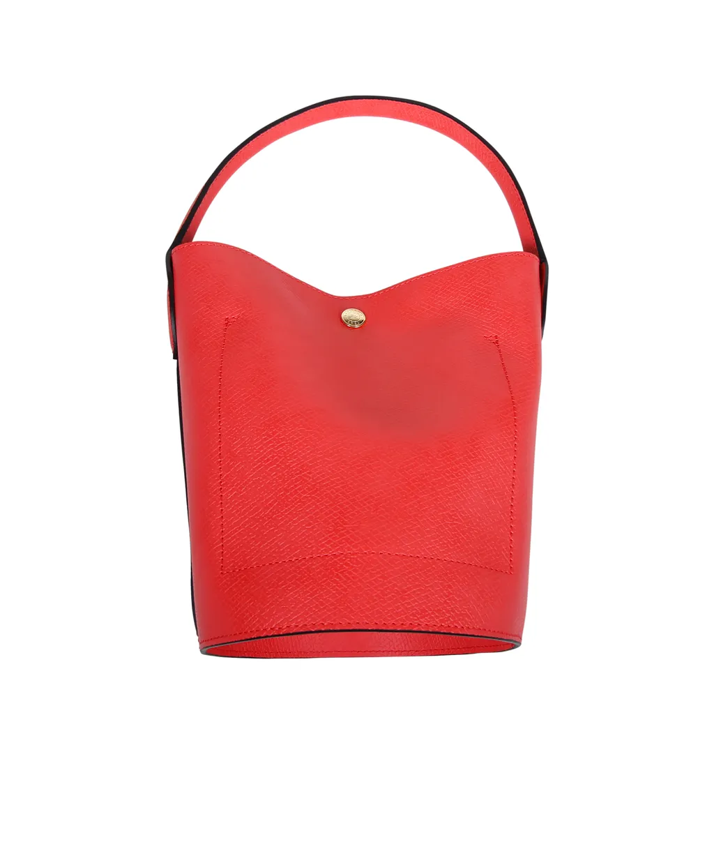 ÉPure Logo Embossed Small Bucket Bag