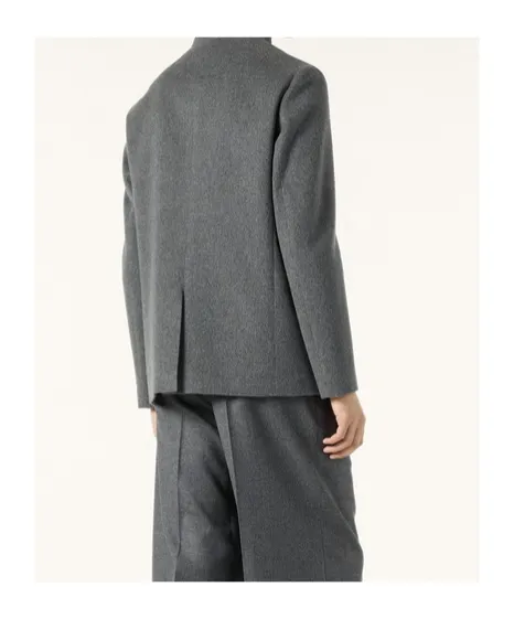 Mandarin Collar Patch Pocket Jacket